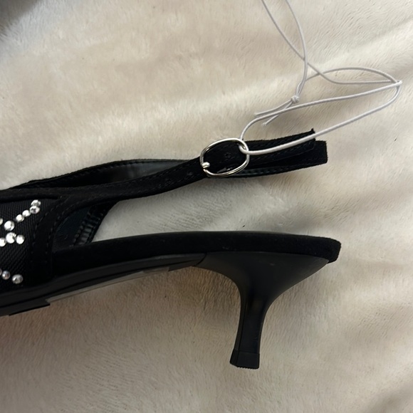 A New Day Black and White Geometric Heels Slingback - Picture 5 of 13